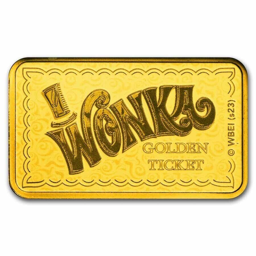 PAMP Suisse Willy Wonka Golden Ticket 5g Gold Bar (99.99%) - Image 3