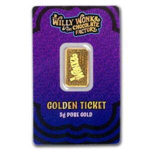 PAMP Suisse Willy Wonka Golden Ticket 5g Gold Bar (99.99%)