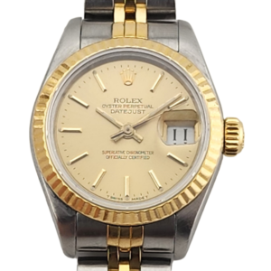 Rolex 1987 Datejust Ladies Two Tone 26mm Watch (69173) + Original Dial & Crystal
