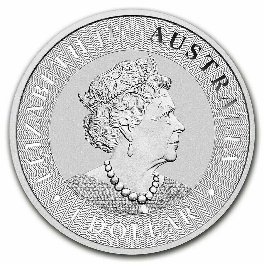 2021 1oz Perth Mint Australian Kangaroo Pure Silver Bullion Coin - Image 2
