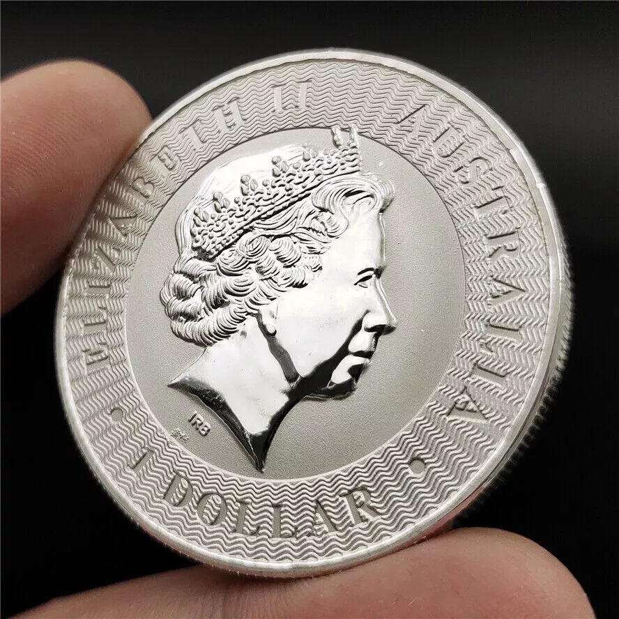 2021 1oz Perth Mint Australian Kangaroo Pure Silver Bullion Coin - Image 3