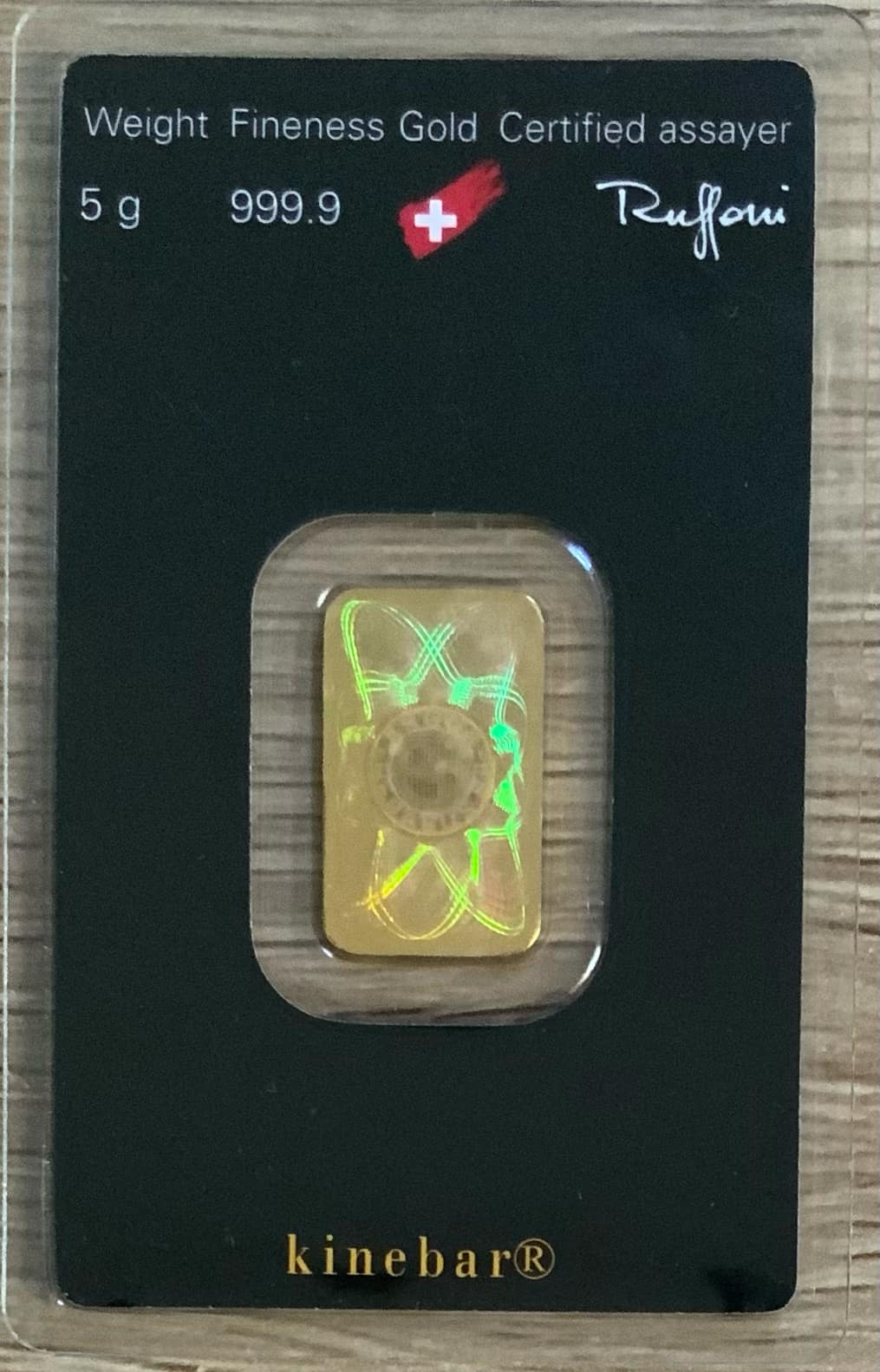 Argor-Heraeus Gold Kinebar 5g (999.9/1000 Purity) - Image 3