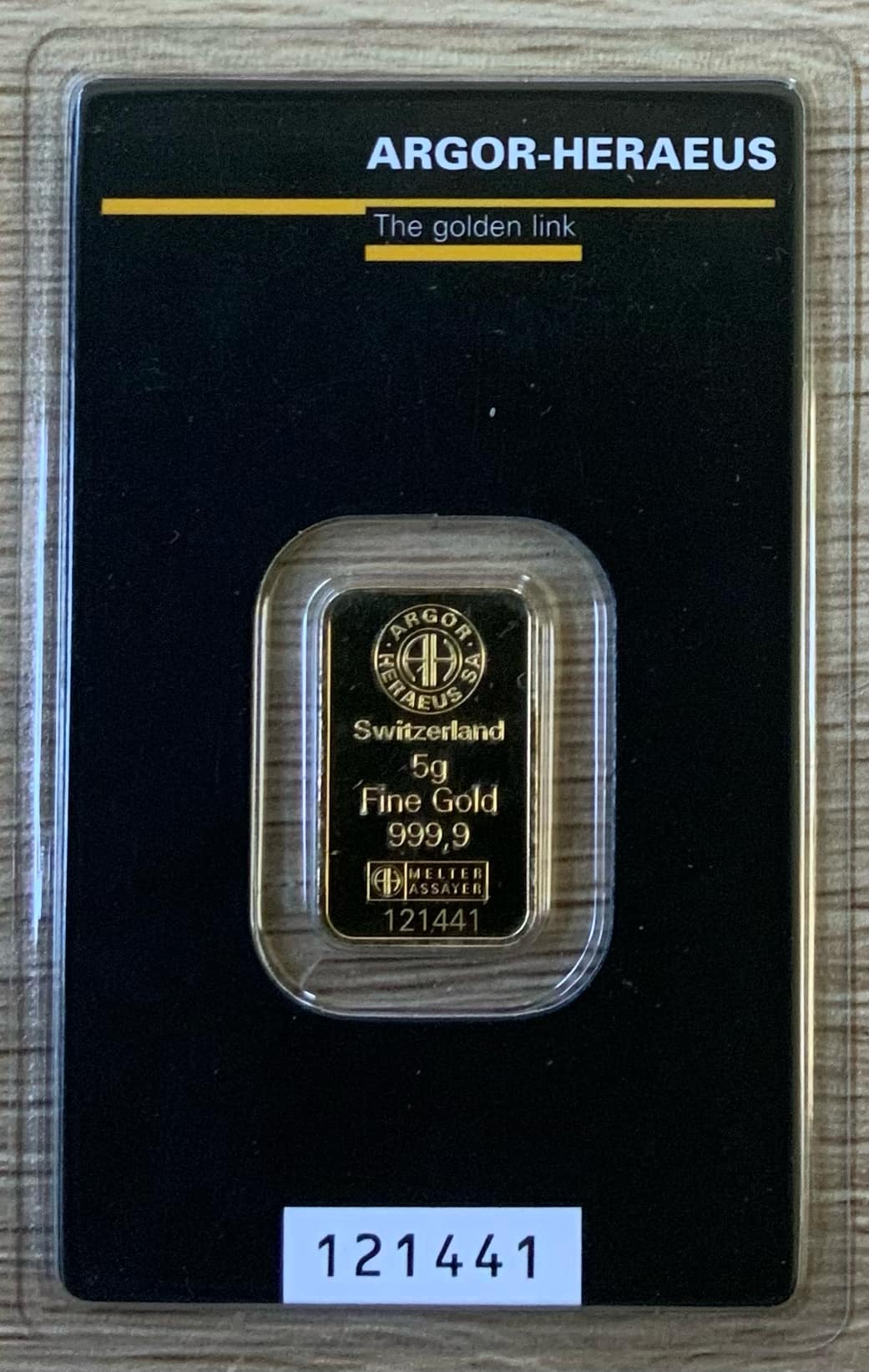 Argor-Heraeus Gold Kinebar 5g (999.9/1000 Purity) - Image 4