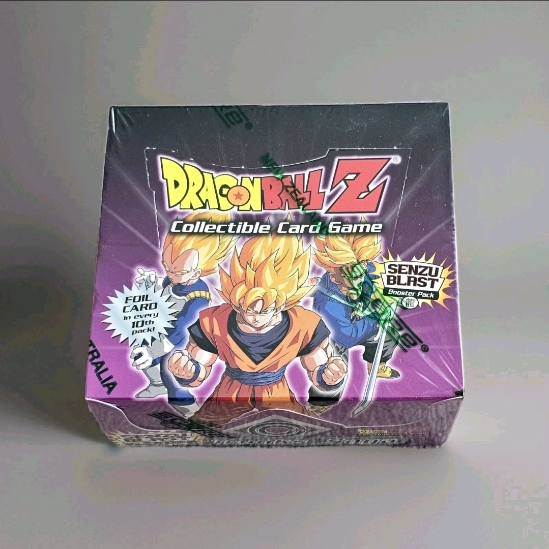 Dragon Ball Z DBZ CCG Trunks Saga Senzu Blast Booster Box Purple NEW SEALED